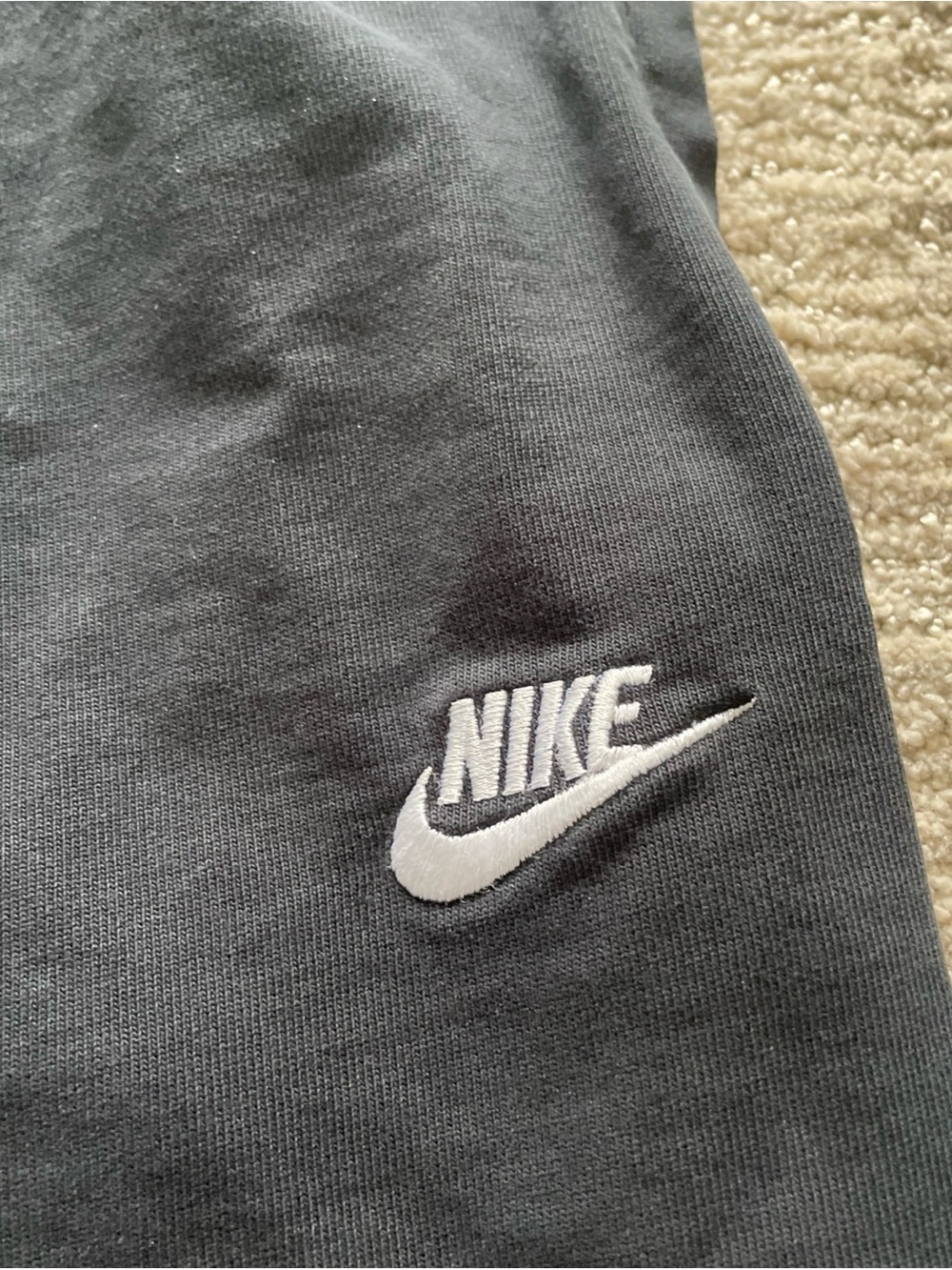 Nike Sportswear 7/8 Cropped Sweatpants Black Womens XL Athleisure 100% Cotton - Picture 2 of 8